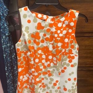 Orange, Tan and White AGB Dress